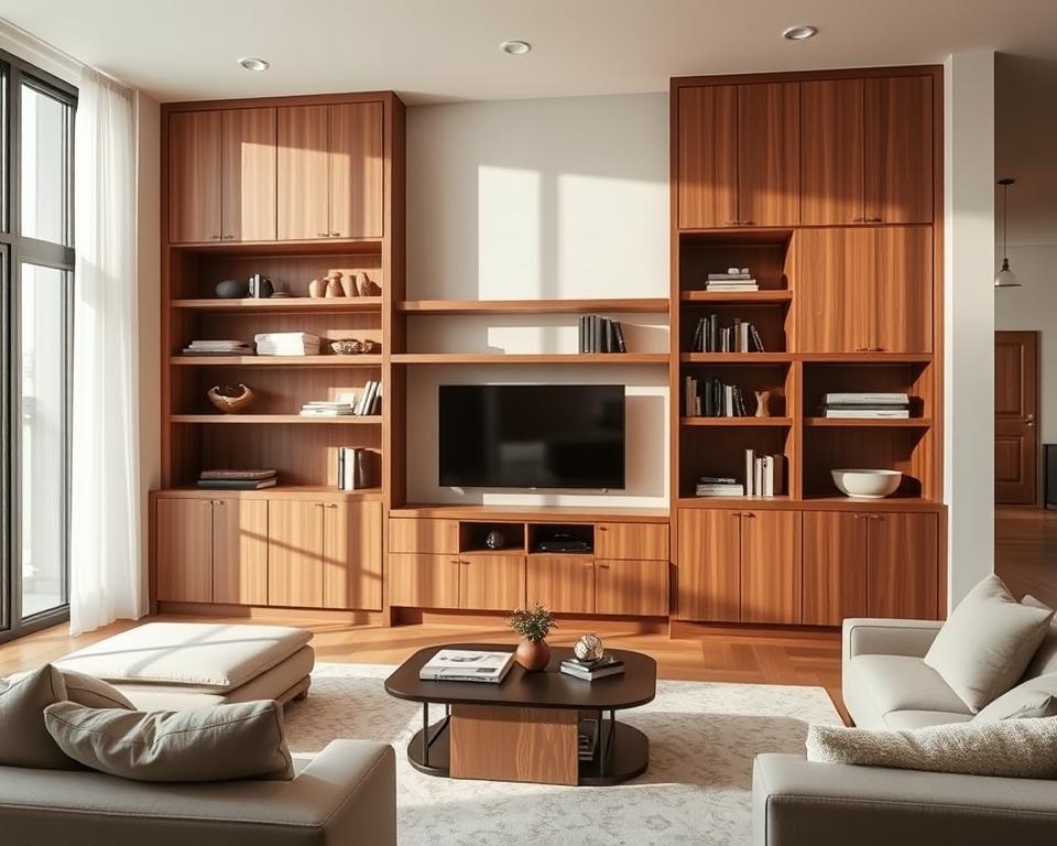 built-in storage for living room