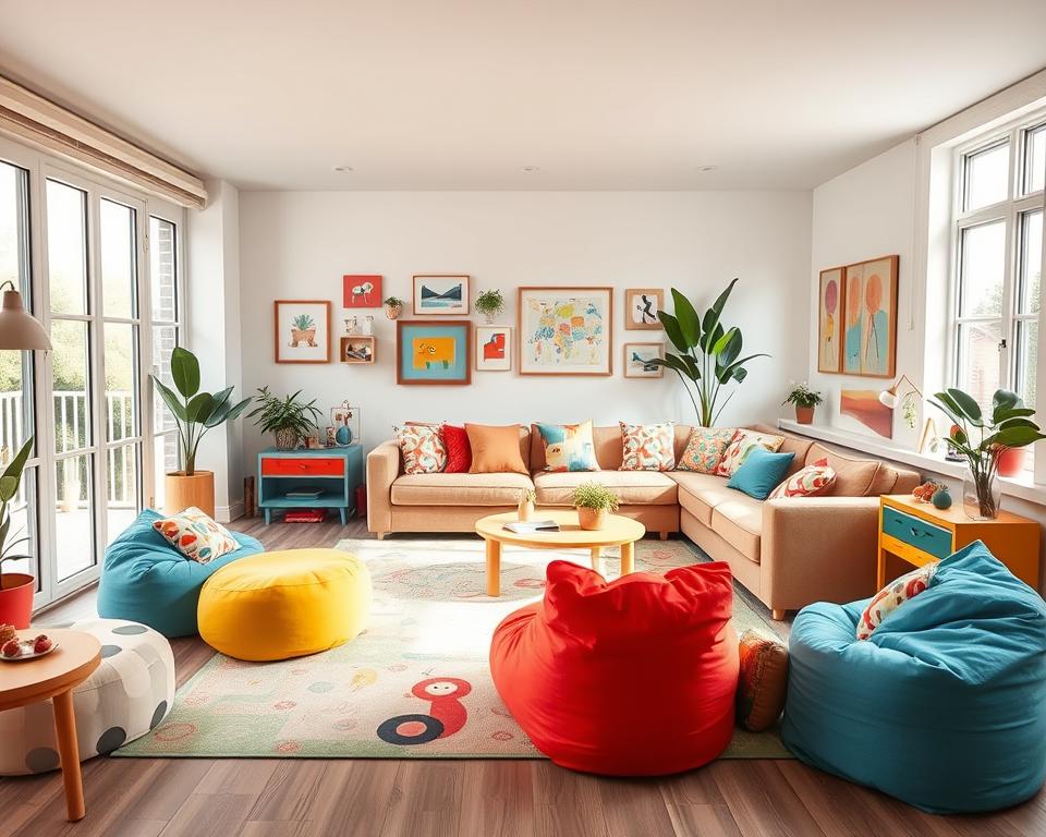 colorful living room