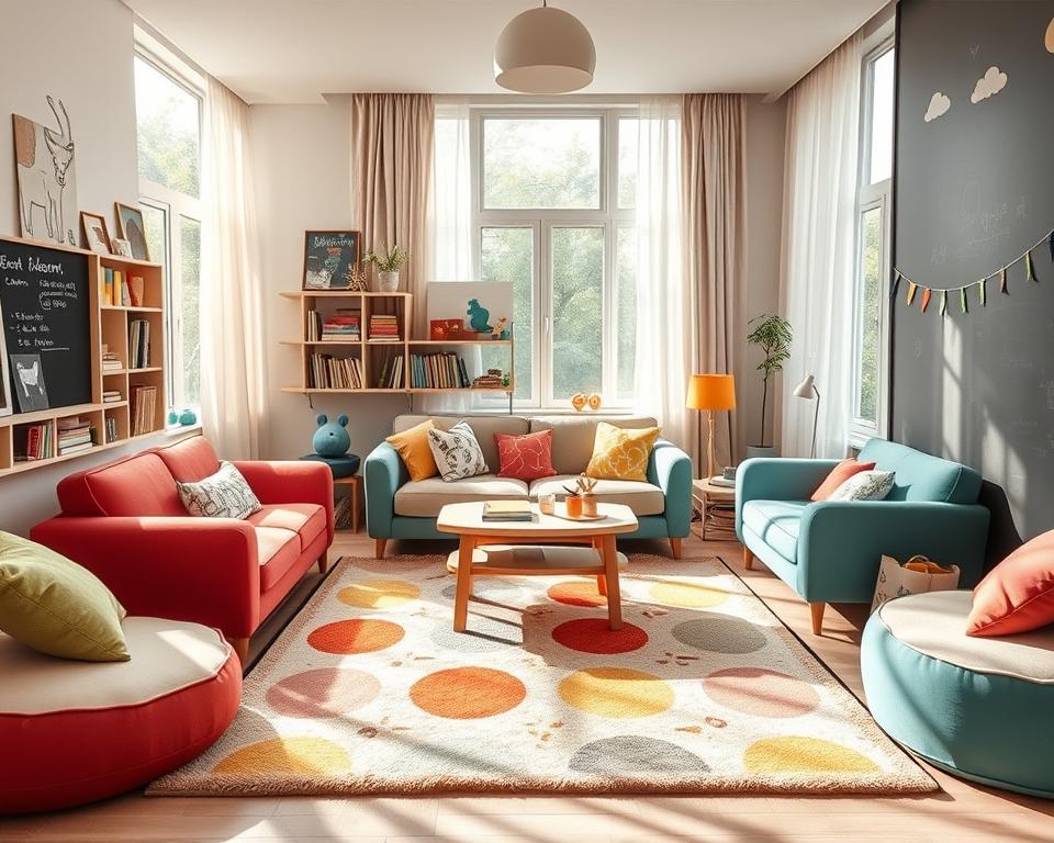 cozy living room for kids