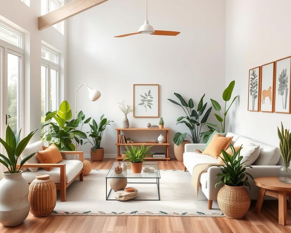 nature-inspired living room decor