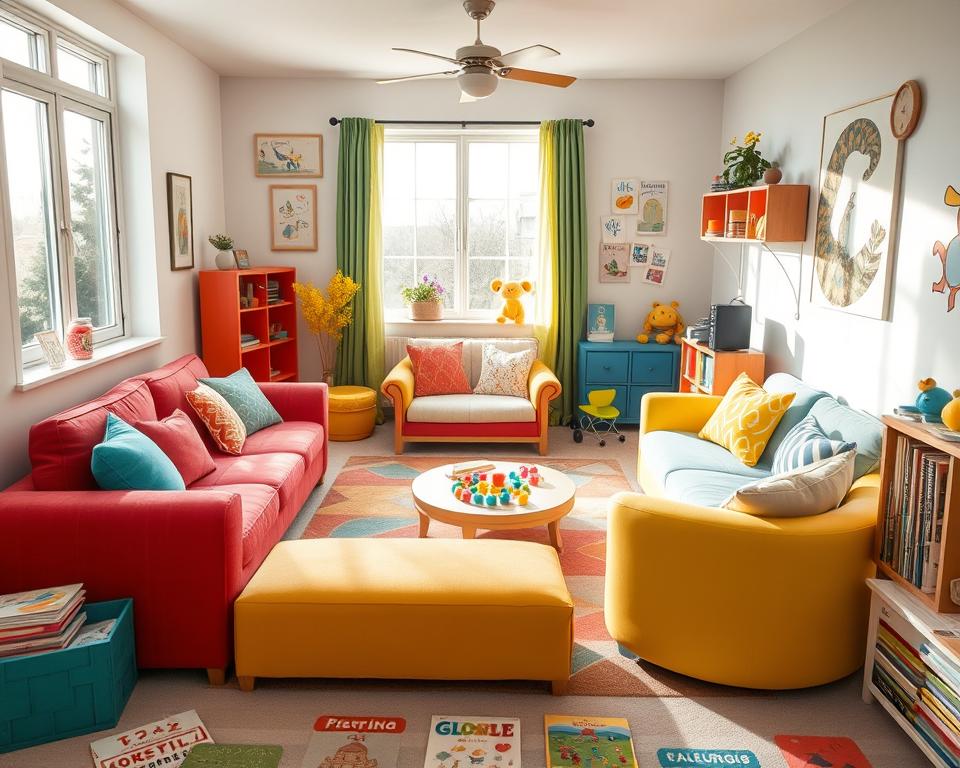 playful living room design