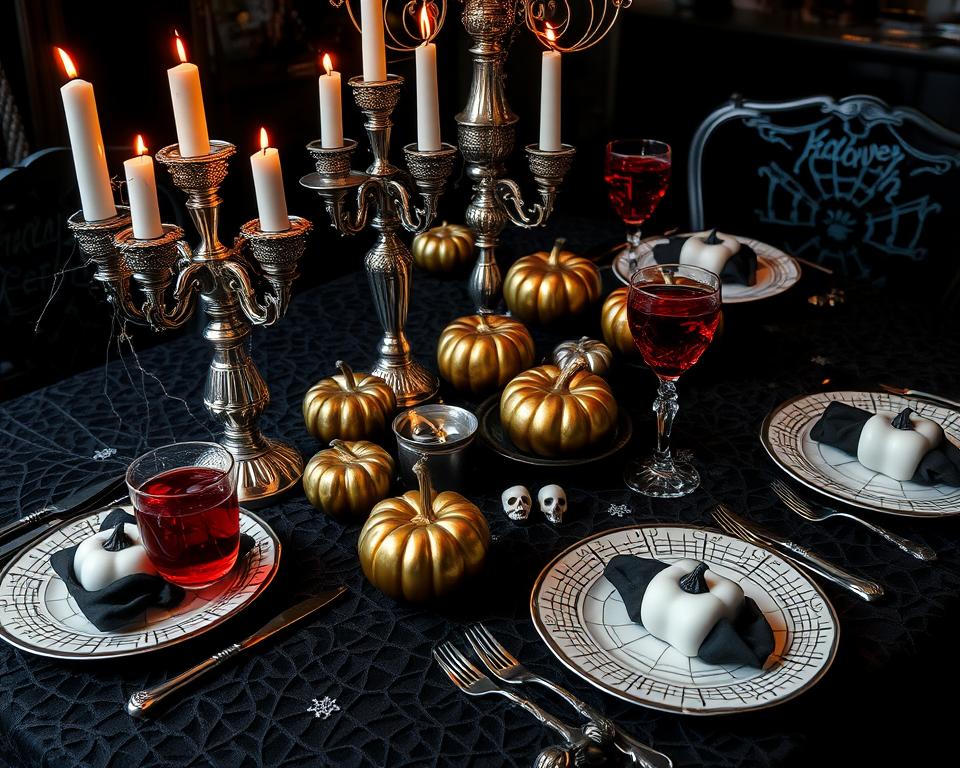 spooky table settings